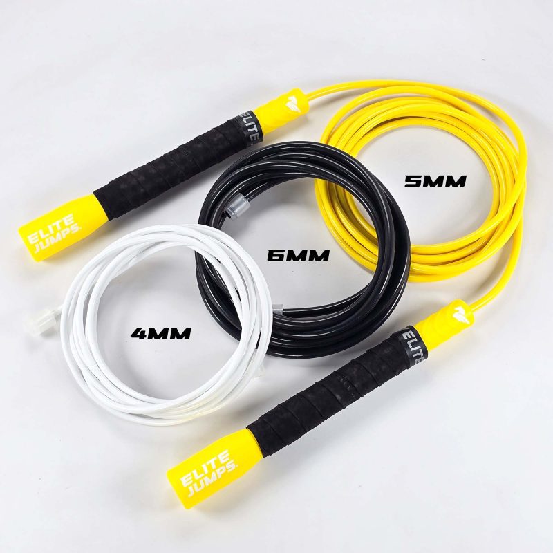 yellow pvc bundle jump rope