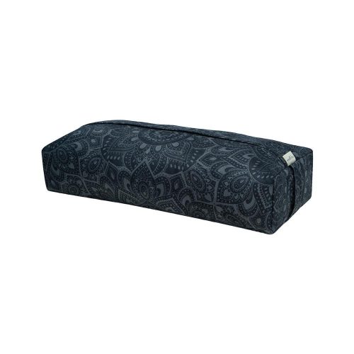 yoga bolster mandala charcoal premium comfort and geometric style yoga design lab 4