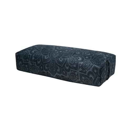 yoga bolster mandala charcoal premium comfort and geometric style yoga design lab 5