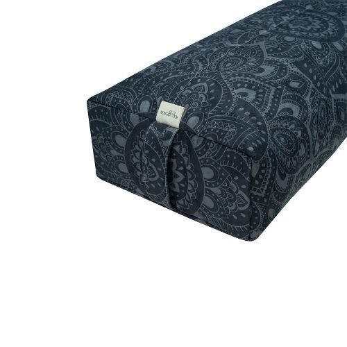 yoga bolster mandala charcoal premium comfort and geometric style yoga design lab 6