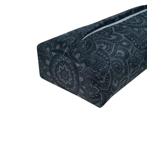 yoga bolster mandala charcoal premium comfort and geometric style yoga design lab 7