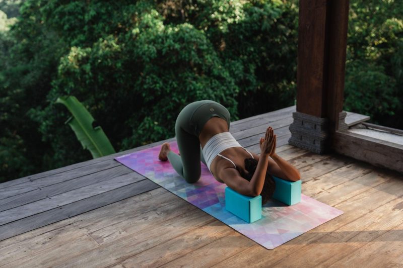 yoga foam block aqua sky for restorative and yin yoga which supports your practices yoga design lab 6