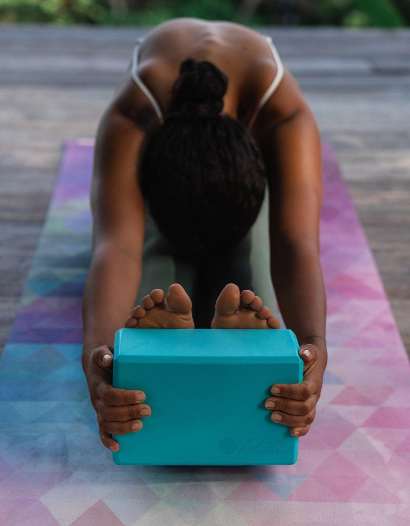 yoga foam block aqua sky for restorative and yin yoga which supports your practices yoga design lab 7