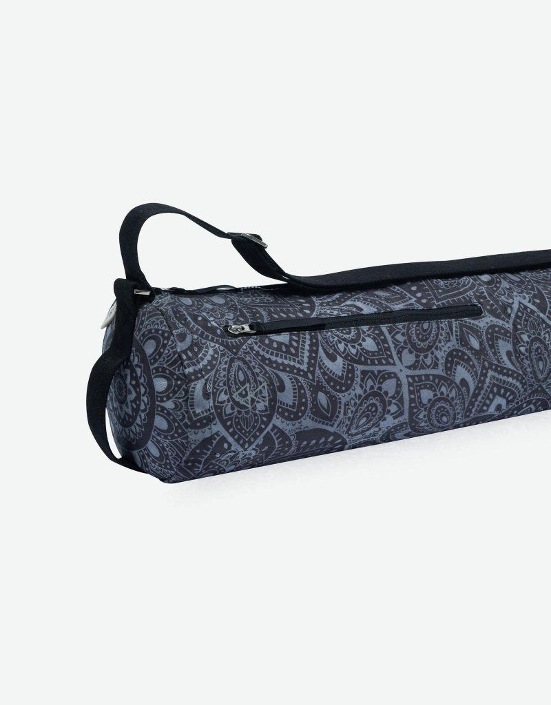 yoga mat bag mandala charcoal best for travel to studio or gym yoga design lab 1