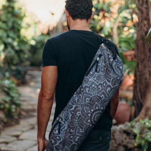 yoga mat bag mandala charcoal best for travel to studio or gym yoga design lab 6