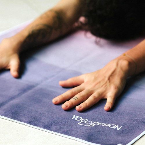 yoga mat towel breathe ultra grippy moisture absorbing and quick dry yoga design lab 7