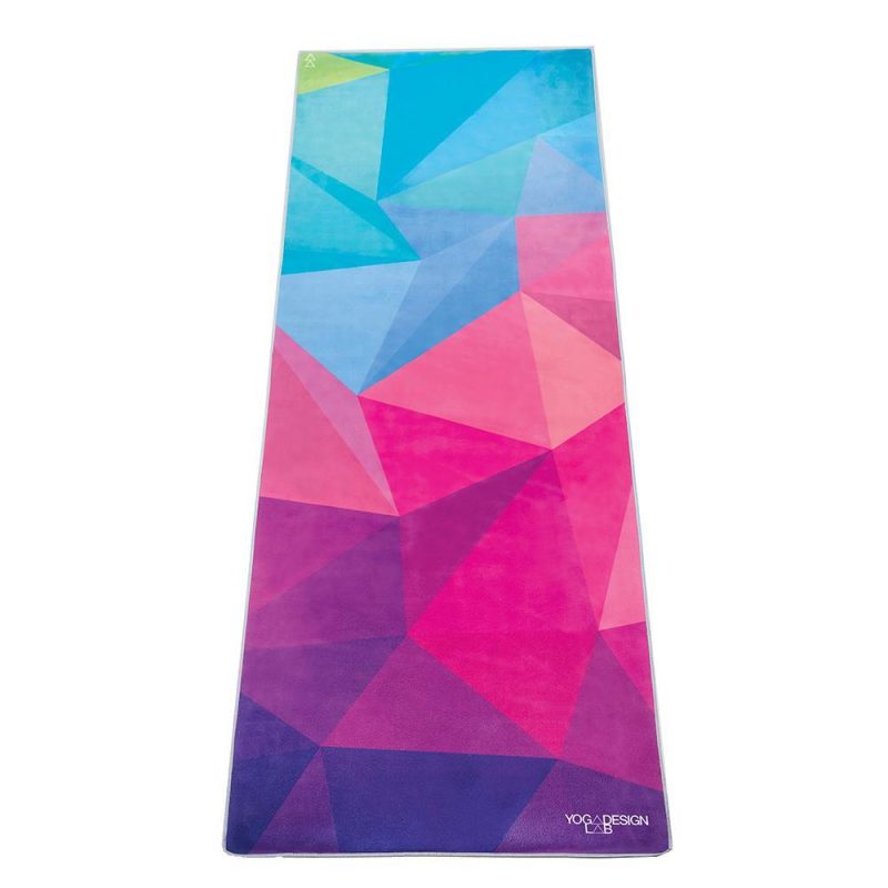 yoga mat towel geo ultra grippy moisture absorbing and quick dry yoga design lab 2