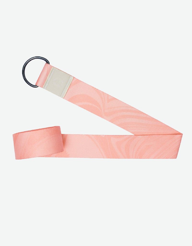 yoga strap coral best for stretching pilates physical therapy yoga design lab 1