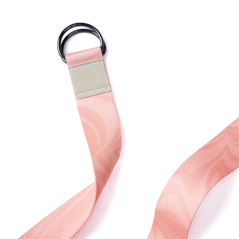 yoga strap coral best for stretching pilates physical therapy yoga design lab 4