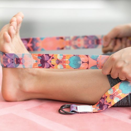 yoga strap kaleidoscope best for stretching pilates physical therapy yoga design lab 5