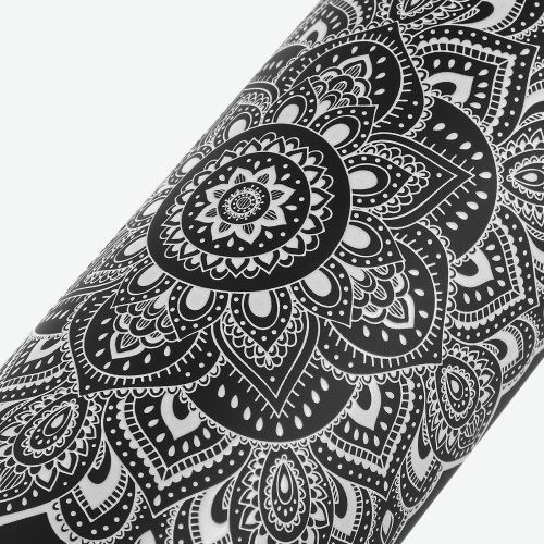 yoga water bottle mandala black insulated water bottle and stainless steel bottles yoga design lab 5