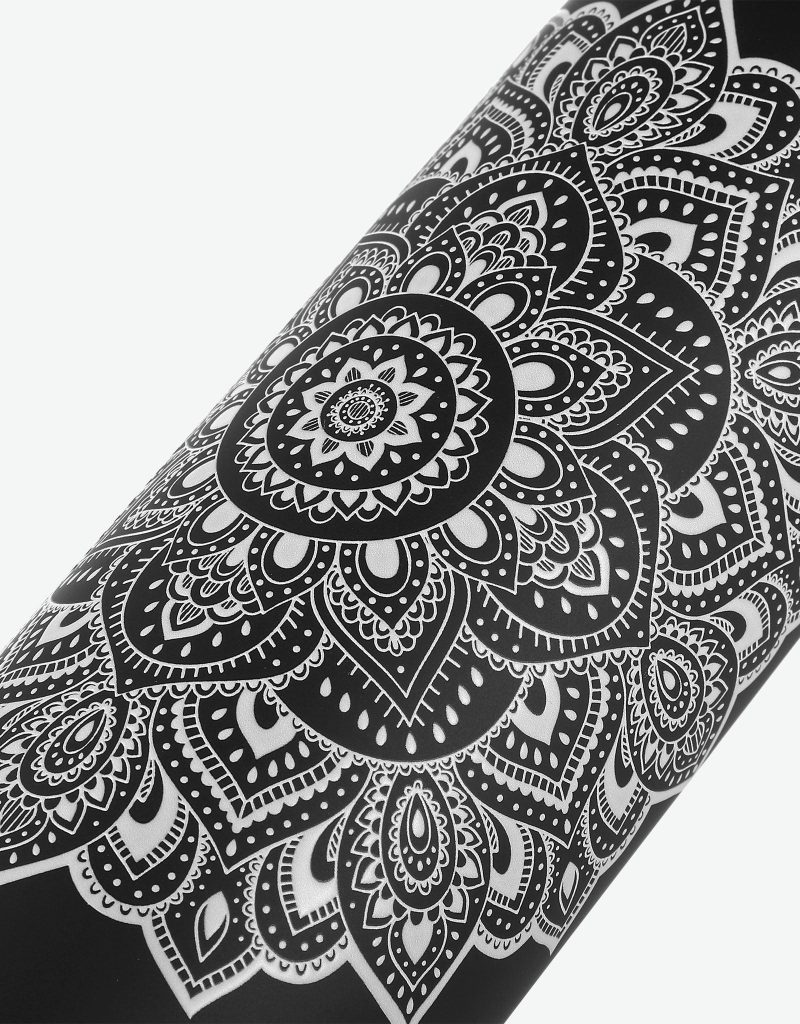 yoga water bottle mandala black insulated water bottle and stainless steel bottles yoga design lab 5